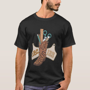 ABC 123 Western Teacher Life Cowboy Cowgirl Teachi T-Shirt
