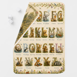 ABC Adventure Blanket – Woodland Alphabet & Picnic