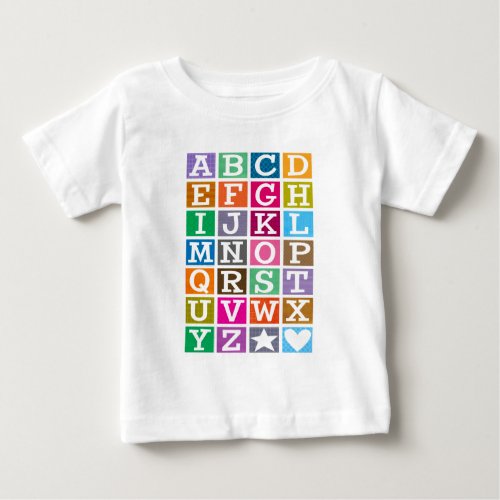 ABC Alphabet Baby T_Shirt