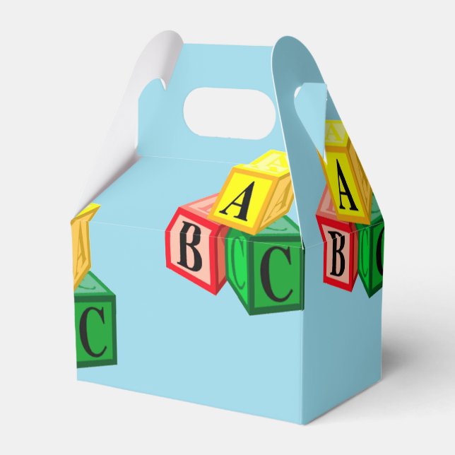 abc alphabet blocks favor boxes (Front Side)