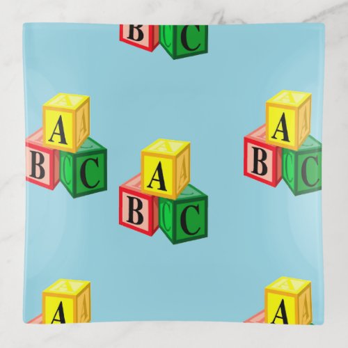 abc alphabet blocks trinket tray