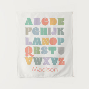 ABC Alphabet Custom Tapestry