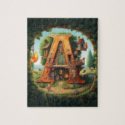 ABC Alphabet House Jigsaw Puzzle