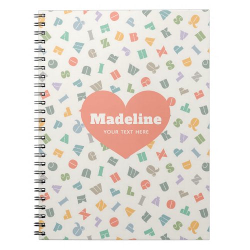ABC Alphabet Name Personalized Notebook