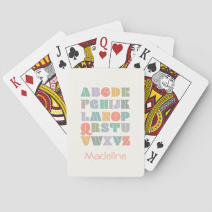 ABC Alphabet Name Personalized Poker Cards