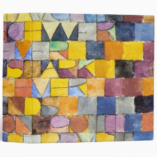 ABC (Alphabet), Paul Klee 3 Ring Binder
