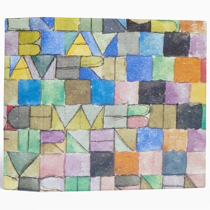 ABC (Alphabet), Paul Klee 3 Ring Binder Zazzle