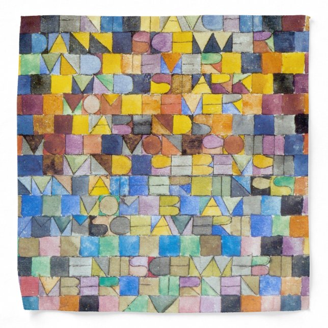 ABC (Alphabet), Paul Klee Bandana (Front)