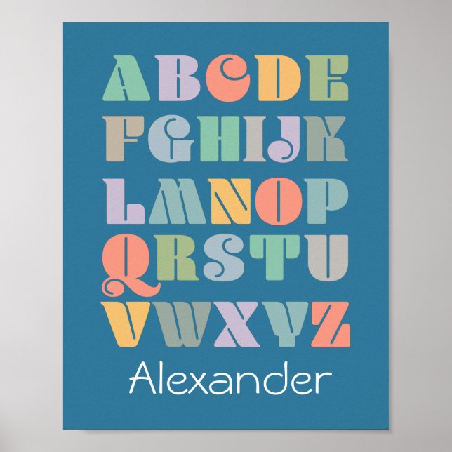 ABC Alphabet Personalized Chart (Front)