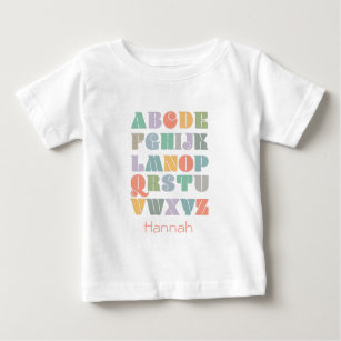 ABC Alphabet Personalized Name Mouse Pad Baby T-Shirt