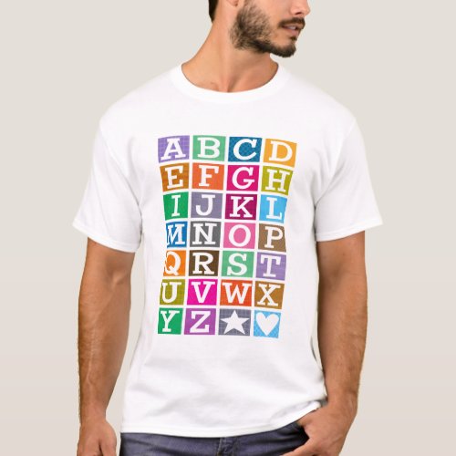 ABC Alphabet T_Shirt