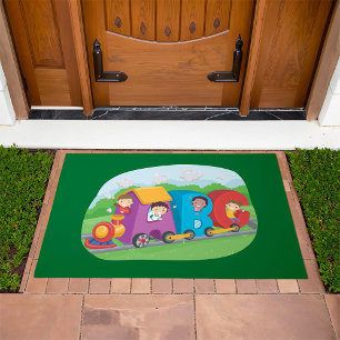 ABC Alphabet Train with Kids Fun Educational Doormat