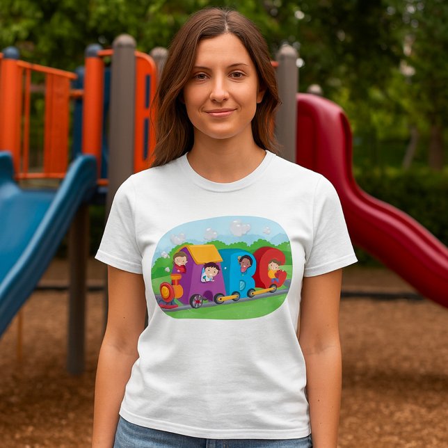 ABC Alphabet Train with Kids Fun Educational T-Shirt (Creator Uploaded)