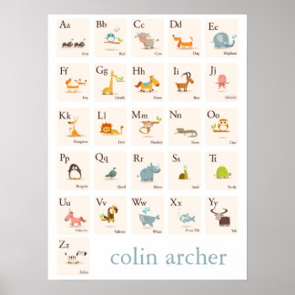 ABC Animal Nursery Print