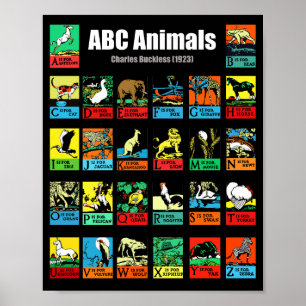 ABC Animals, Charles Buckles (1923) Poster