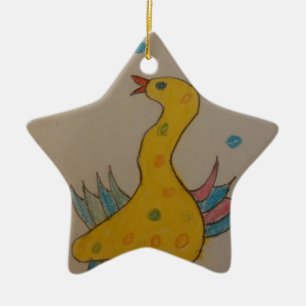 #ABC Art by Children, Easter Duck Ceramic Ornament