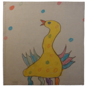 #ABC Art by Children, Easter Duck Cloth Napkin