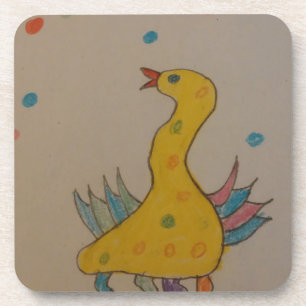 #ABC Art by Children, Easter Duck Drink Coaster