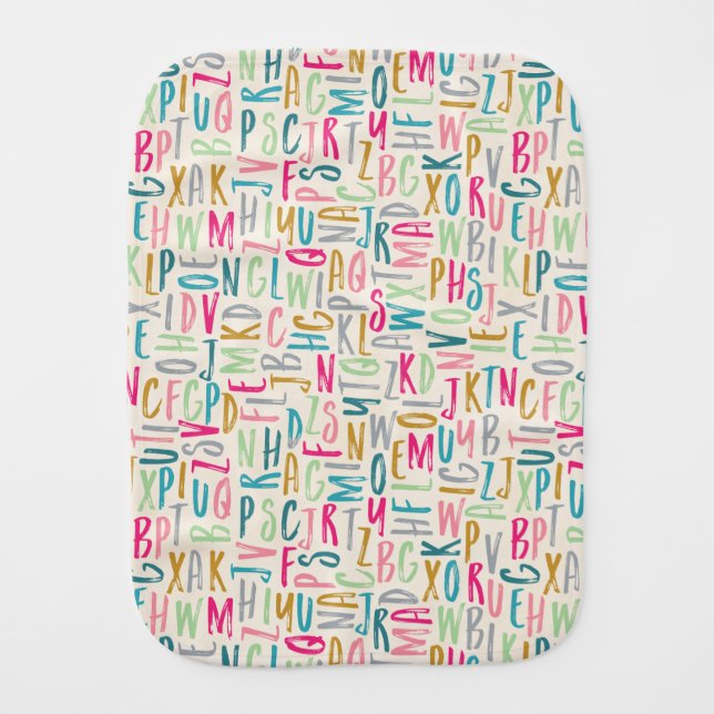 ABC Baby Burp Cloth (Front)