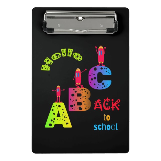 ABC Back to school Mini Clipboard (Front)