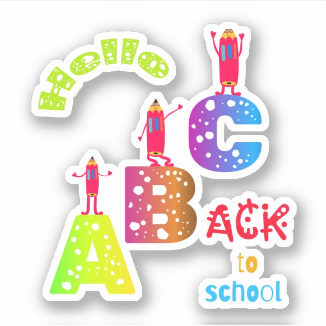 ABC Back to school Sticker (Front)