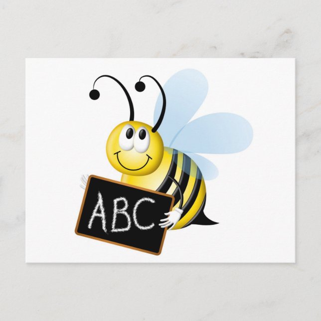 abc Bee Postcard (Front)