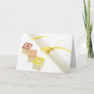 ABC Blocks and Diploma Graduation Card