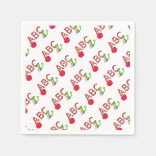 ABC Bookworm Paper Napkins