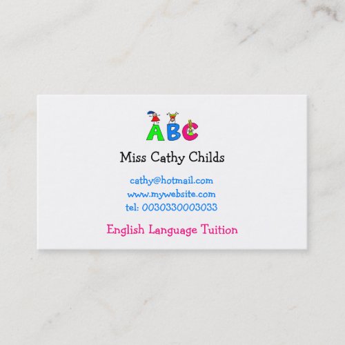 Abc, Business Card Template