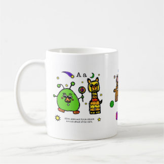 abc characters - "the alphabet book" mug