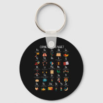 Abc Coping Skills Alphabet Self Care Mental Health Keychain