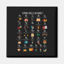 Abc Coping Skills Alphabet Self Care Mental Health Magnet