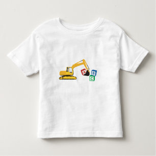 ABC Excavator Construction Truck Toddler T-shirt
