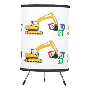 ABC Excavator Construction Truck Tripod Lamp