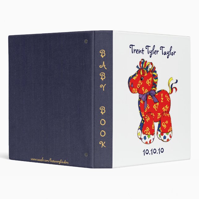 ABC Horse Baby Book/Photos/Meds.Records/Keepsakes? Binder (Background)