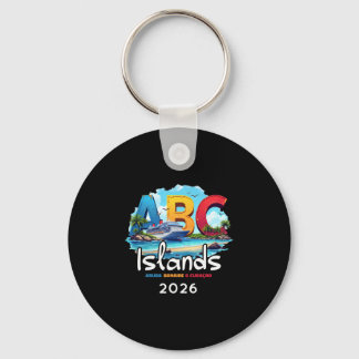 Abc Islands Aru Bonaire Curacao Cruise Vacation 20 Keychain