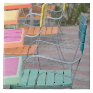 ABC Islands, ARUBA, Palm Beach: Colorful Cafe Tile