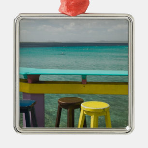 ABC Islands, BONAIRE, Kralendijk: Ocean View Metal Ornament