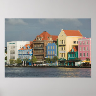 ABC Islands, CURACAO, Willemstad: Harborfront 2 Poster