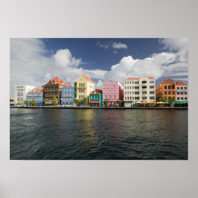 ABC Islands, CURACAO, Willemstad: Harborfront Poster (Front)