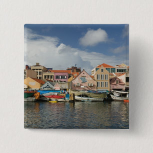 ABC Islands, CURACAO, Willemstad: Punda, Pinback Button