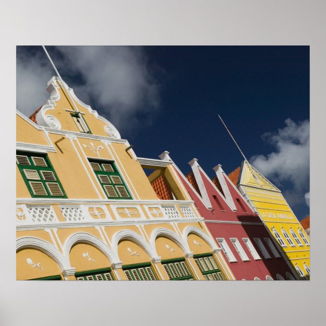 ABC Islands, CURACAO, Willemstad: Punda Poster (Front)