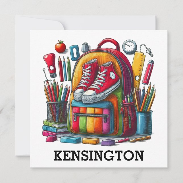 ABC LOOK AT ME  NOTE CARD (Front)