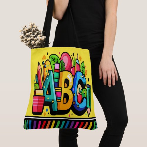 ABC LOOK AT ME _ See Back  Tote Bag