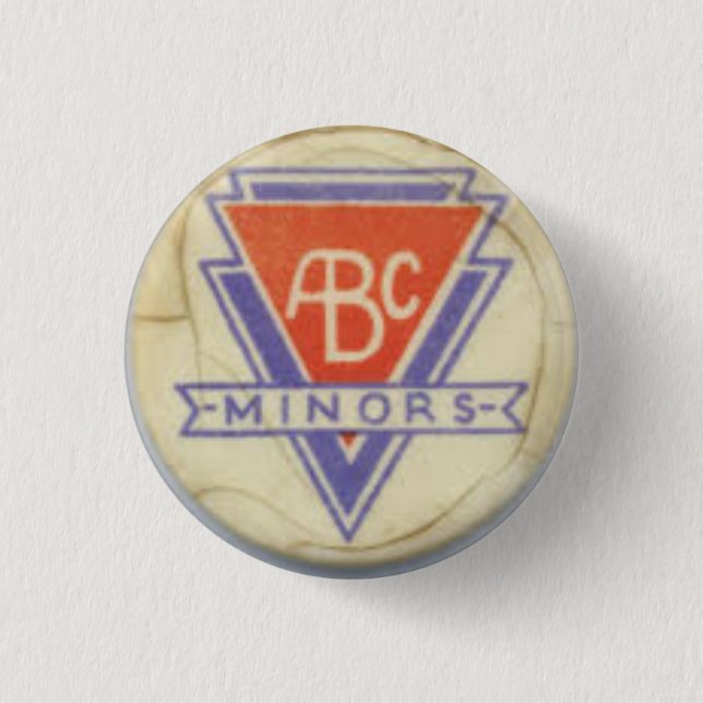 ABC Minors badge - white - 3 Button (Front)