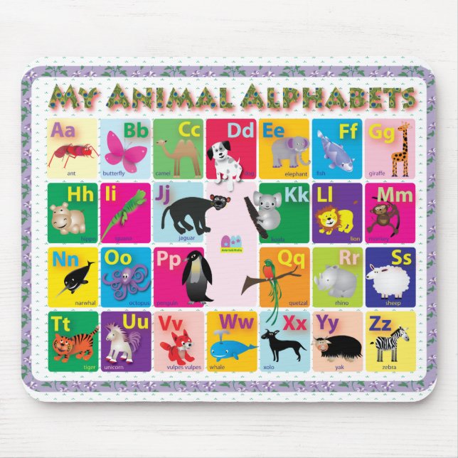 ABC: My Animal Alphabets Mouse Pad (Front)