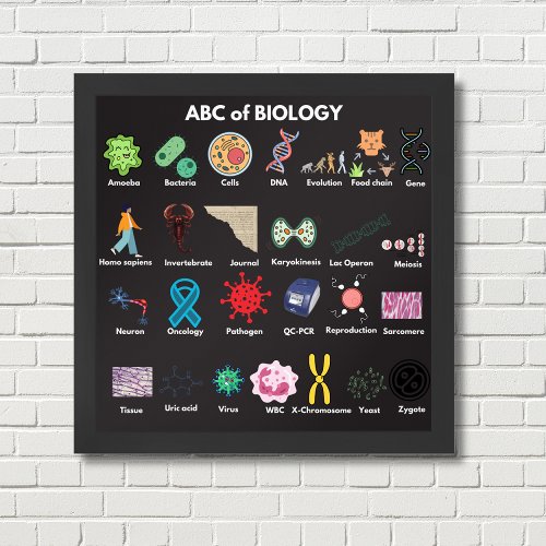 ABC of Biology Poster