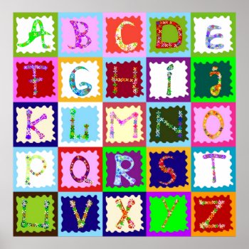 Abc Poster by hunnymarsh at Zazzle