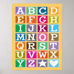 ABC Poster (Gold)