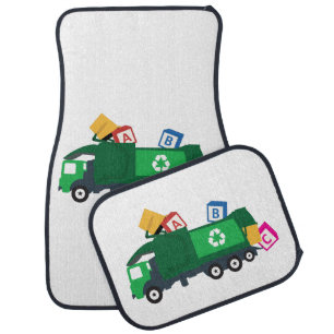 ABC Recycling Garbage Truck Car Floor Mat